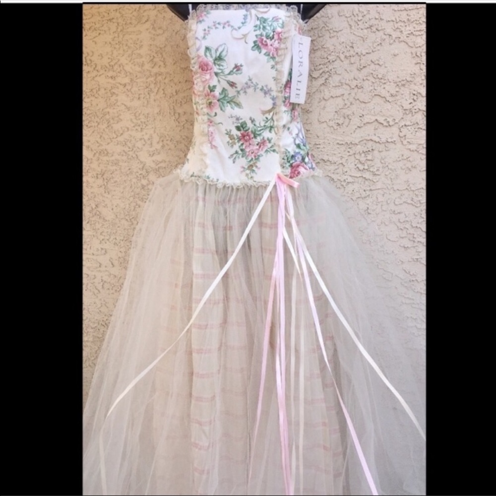 Vintage Bohemian 🌸 Strapless Tulle - Picture 1 of 7